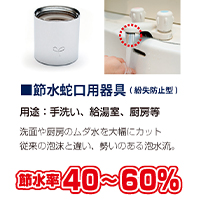蛇口用節水器具